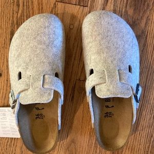 Birkenstock Boston Clogs, Wool Felt